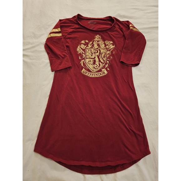 Universal Studios Dresses & Skirts - Harry Potter Gryffindor Shirt Dress Women Small Red Gold Universal Studios